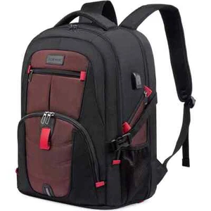 Große Wasserdicht Reise Laptop  Rucksack mit Schloss und 17 Zoll mit USB - Bild 1 von 8