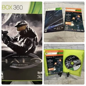 Halo Anniversary Combat Evolved Xbox 360 AD With Manual - Picture 1 of 5