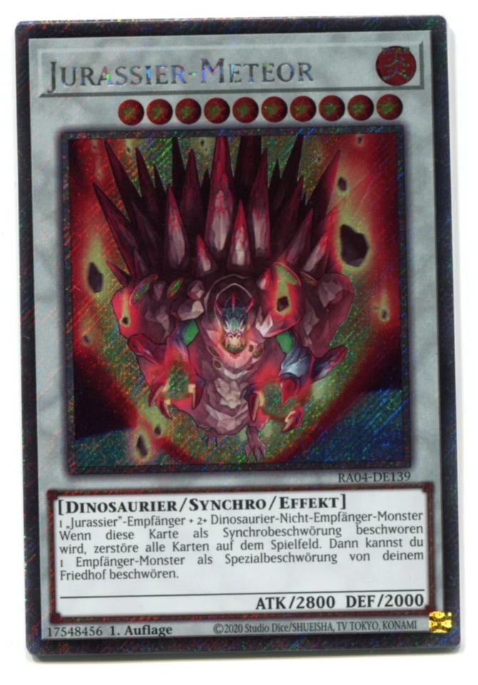 Yu-Gi-Oh! Jurassier Meteor Platinum Secret Rare RA04-DE139 - Bild 1 von 1