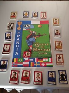 Album calciatori f.i.f.a world  cup 1938  a colori  completo figurine 