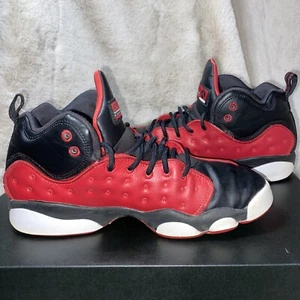 NIKE Jordan Jumpman Team II BG Gym Red Black 820273-600 Youth Sz 7Y - Imagen 1 de 12