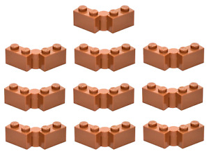 LEGO 10x Hinge Brick 1x4 Swivel part 3830C01 Nougat castle bridge New