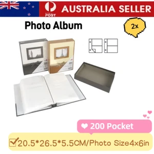 2 x 200 Pocket Slip in Photo Album Family Birthday Wedding Valentine Ideal Gift - Picture 1 of 1