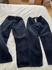 2x Boys Next navy Cord Trousers Age 9