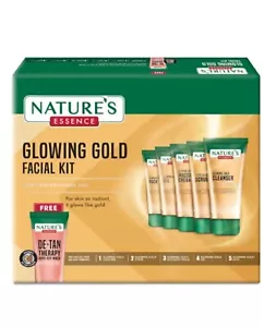 1 X NATURE'S ESSENCE Glowing Gold Facial Kit, White, 600 g - Picture 1 of 2