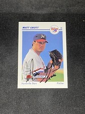 Matt Grott 1991 Line Drive AA #285 Huntsville Stars Auto Autographed Signed Card