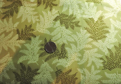 Tela 100% Algodón - Hojas Benartex en Verde Oliva - Por Yarda Foto 1 de 2