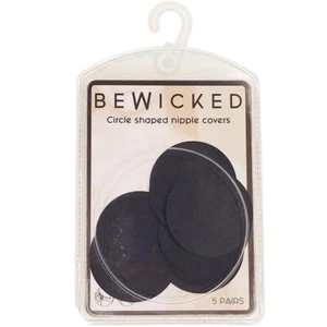 Cubiertas para pezones en forma de círculo pasteles redondos autoadhesivos negros multipack XR004C - Imagen 1 de 3