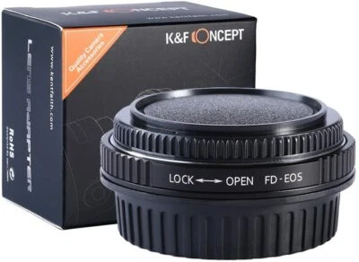 K&F Concept Nikon F/Contax Yashica/Canon FD/OM/Tamron Lens Adapter to EOS Camera - Image 1 of 4