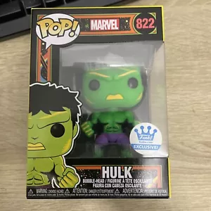 Esclusivo negozio Funko Pop Hulk Marvel luce nera 822 - Foto 1 di 7