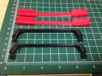 Pair exterior Cross member bar Roof Bike Rack Tamiya 1/10 scale RC CARS - Image 1 of 4