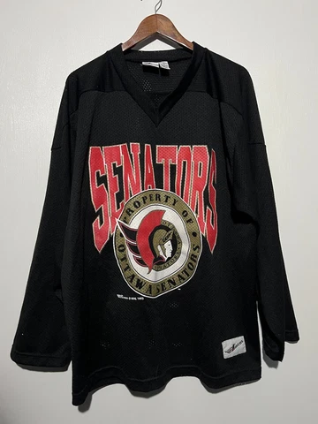 Vintage Authentic CCM Ottawa Senators Jersey NHL Center Ice Fight XL 751 Cover