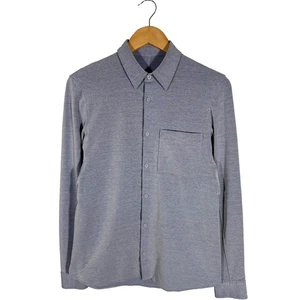 Lululemon Lightweight Long Sleeve Button Up Shirt Blue - Picture 1 of 8