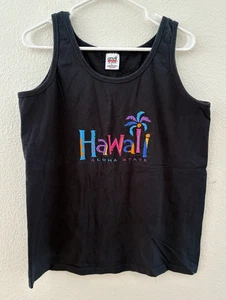 Vintage Hawaii bestickt Souvenir Tank Top Größe Large - Bild 1 von 4