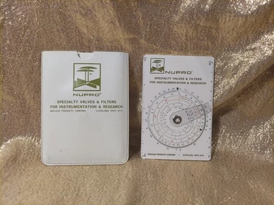 Vintage 60s Circular Slide Rule, Advertising Nupro Nuclear Products Cleveland OH - Image 1 of 4
