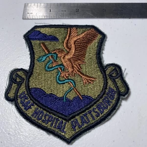 USAF 380th Medical / Hospital Group Patch — Plattsburgh AFB — Vintage / Sew‑On - Picture 1 of 2