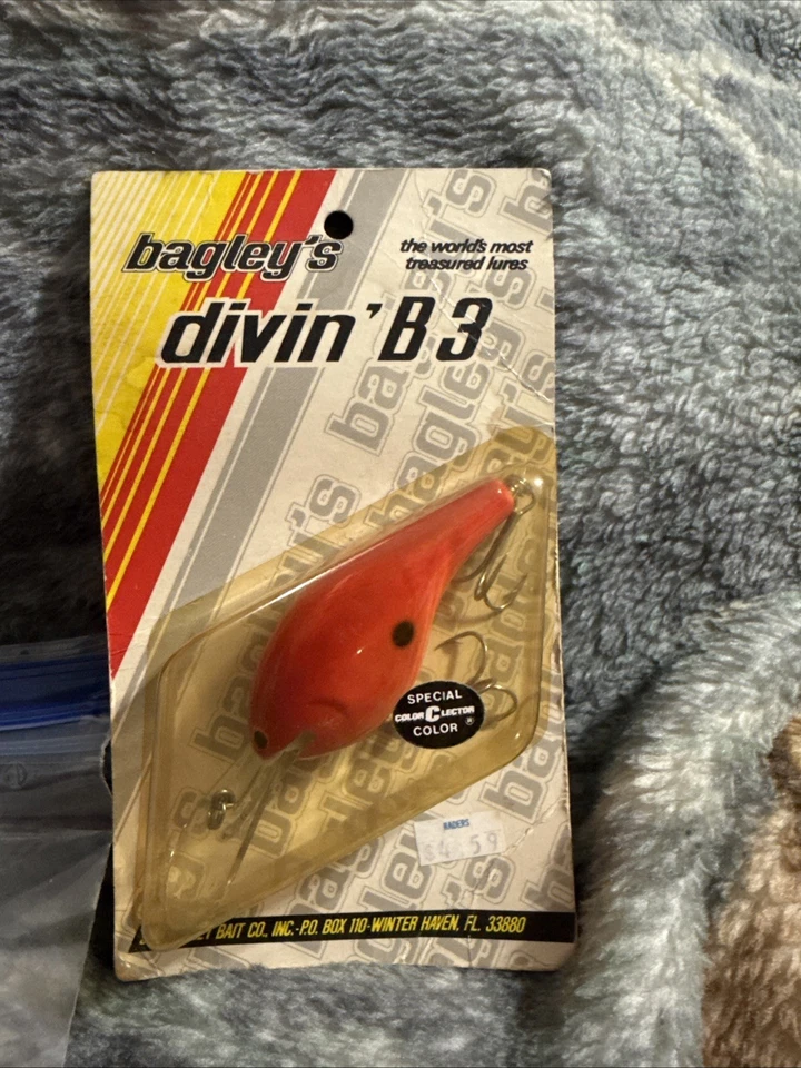 Винтажный Bagley's дайвинг B3 DB3-11 красный на красный специальный цвет - Изображение 1 из 3