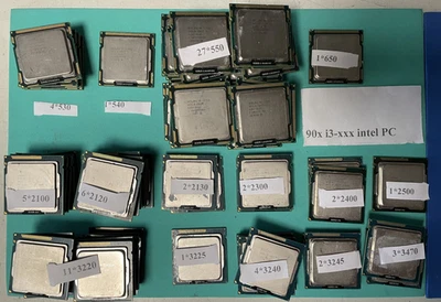 90x PC Desktop i3 CPU intel PC i3-550 2100 2120 3220 3470 4170 i3-4330 konvolut - Bild 1 von 4