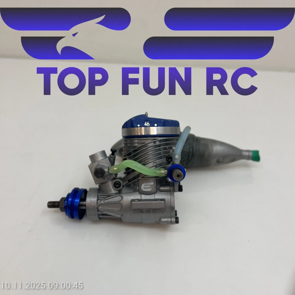 EVOLUTION ENGINES .46NX GLOW 2-STROKE AIRPLANE ENGINE W/ MUFFLER  - Image 1 of 4