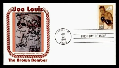 DR WHO 1993 FDC BOXING JOE LOUIS SPORTS PANDA CACHET M58459 - Image 1 of 2