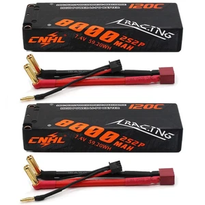 2s Lipo Battery 8000mAh 120C 7.4V Hard Case Lipo Battery with Deans Plug... - Picture 1 of 6