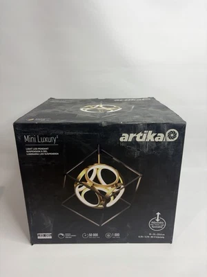 Artika Mini Luxury Light Led Pendant Matte Black Finish With Gold Accent - Image 1 of 4