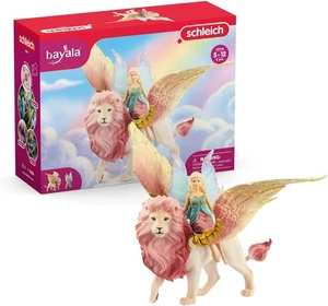 Bayala 70714 Fairy in Flight on Winged Lion Toy Figure Schleich 70617 - Picture 1 of 3