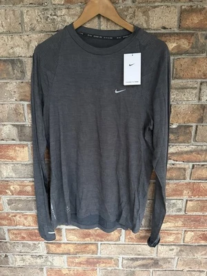 Nike Men's Medium Therma-Fit ADV Wool Blend Long-Sleeve Running Shirt FZ1125-010 - Image 1 of 4