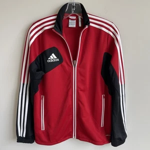 Adidas Climacool Trainingsjacke mit durchgehendem Reißverschluss 3 Streifen Jungen Jugend Große 13/14 Jahre - Bild 1 von 10