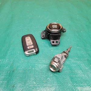 2011-2013 Kia Optima Ignition Start Stop Button Switch W/ Key Fob & Lock OEM - Picture 1 of 5