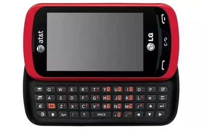 LG Xpression C395 Red - (AT&T) Sliding  QWERTY Keyboard Phone 3G Must Read - Image 1 of 3