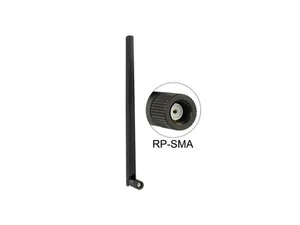 WL-Antenne Delock RP-SMA 802.11 3~6 dBi omni Gelenk schwarz - Bild 1 von 2