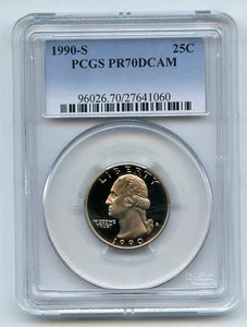 1990 S 25C Washington Quarter Proof PCGS PR70DCAM - Picture 1 of 1