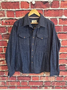 Chaqueta Camisa THE NORMAL BRAND SIR Sarga Azul Marino Para Hombre Grande NUEVA CON ETIQUETAS $198 - Imagen 1 de 6