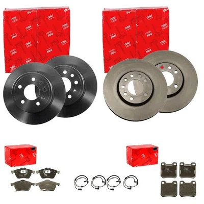 TRW Discos de Freno + Pastillas Delanteras + Trasero Apto para Opel Vectra B - Imagen 1 de 4