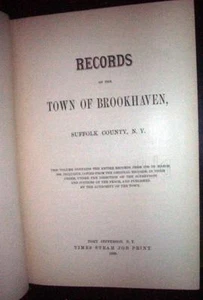 Records of Town of Brookhaven, Suffolk County, NY From 1798 to 1856 - Picture 1 of 1