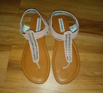Brand New girl's Steve Madden sandals size 4 (big kid's size) mauve/pink - Image 1 of 3