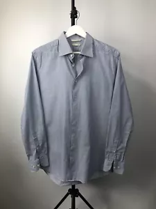 Suitsupply Shirt Button Up Egyptian Cotton 42 16/1.5 Size Striped Blue White - Picture 1 of 7
