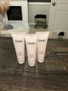 3 OUAI Anti-Frizz Crème Cream - Heat Thermal Protection - 1 Oz Each = 3 Oz Total - Picture 1 of 3