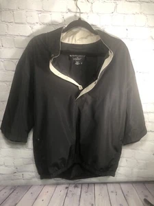 FJ Dry Joys Jacket Men’s Medium Black Golf Pullover Chore Barn - Picture 1 of 19