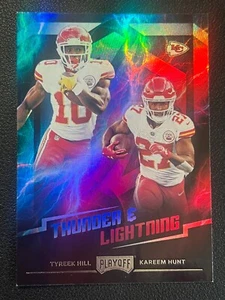 Panini Playoff 2018 - Thunder and Lightning #7 Tyreek Hill, Kareem Hunt - Imagen 1 de 2