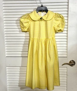 Storybook Heirlooms Vintage Dress Yellow Gingham Size 6x Girls See Pictures - Picture 1 of 15