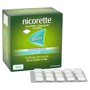 Nicorette Gum Icy White 2mg 210 Pieces - FREE SHIPPING - Bild 1 von 1