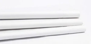 Super Kingsize flaches Laken weiß 100 % Baumwolle Satin 400TC 110 Zoll x 114 Zoll - Bild 1 von 1