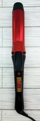 Revlon 1.5" Curling Iron Heat Red Aluminum Hair Adjustable Heat RV-013 Pageant - Image 1 of 4