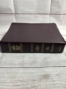 The NIV Study Bible Bonded Maroon Leather Zondervan - Bild 1 von 8