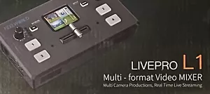 Feelworld LIVEPRO L1 Multi-Format Video Mixer Switcher w/4x HDMI Inputs. NIB. - Picture 1 of 7
