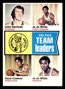 1974 Topps Basketball #82 Celtics Team Leaders EX/MT *d6