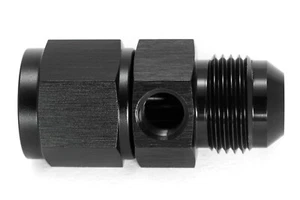 M10x1,0 Sensoradapter Dash 10 Innengewinde/Außengewinde Schwarz eloxiert - Picture 1 of 3
