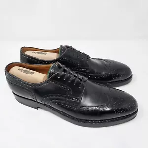 Ed Meier Green Tongue Budapester Full-Brogue Derby Nero Peduform 43,5/9,5 A - Foto 1 di 20